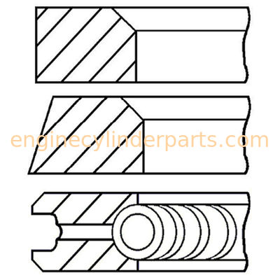 MERCEDES BENZ OM611 OM612 OM613 Diesel Engine Parts 9-1274-00 001 36 N0 88mm Piston Ring